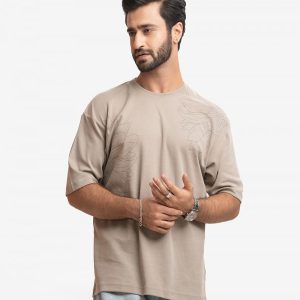 Sage Green Interlock Drop Shoulder T-Shirt