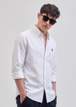 Premium Polo T-shirt Solid White - Image 3